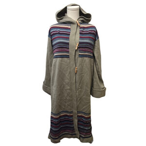 EILEEN long boho hooded sweater- size Large